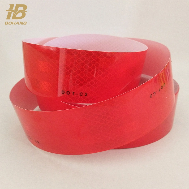 White and Red DOT-C2 3m Vehicle Conspicuity Reflective Warning Tape Sticker