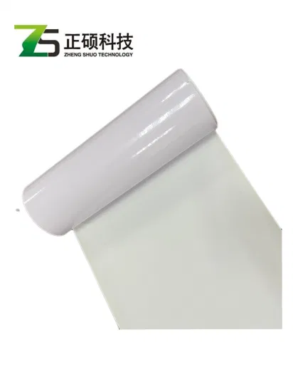 고품질 자체 접착 흰색 광택 PVC/PE 필름 스티커